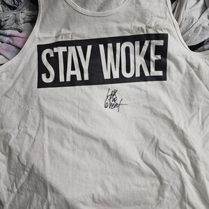 Stay Woke Graphic Tank Top